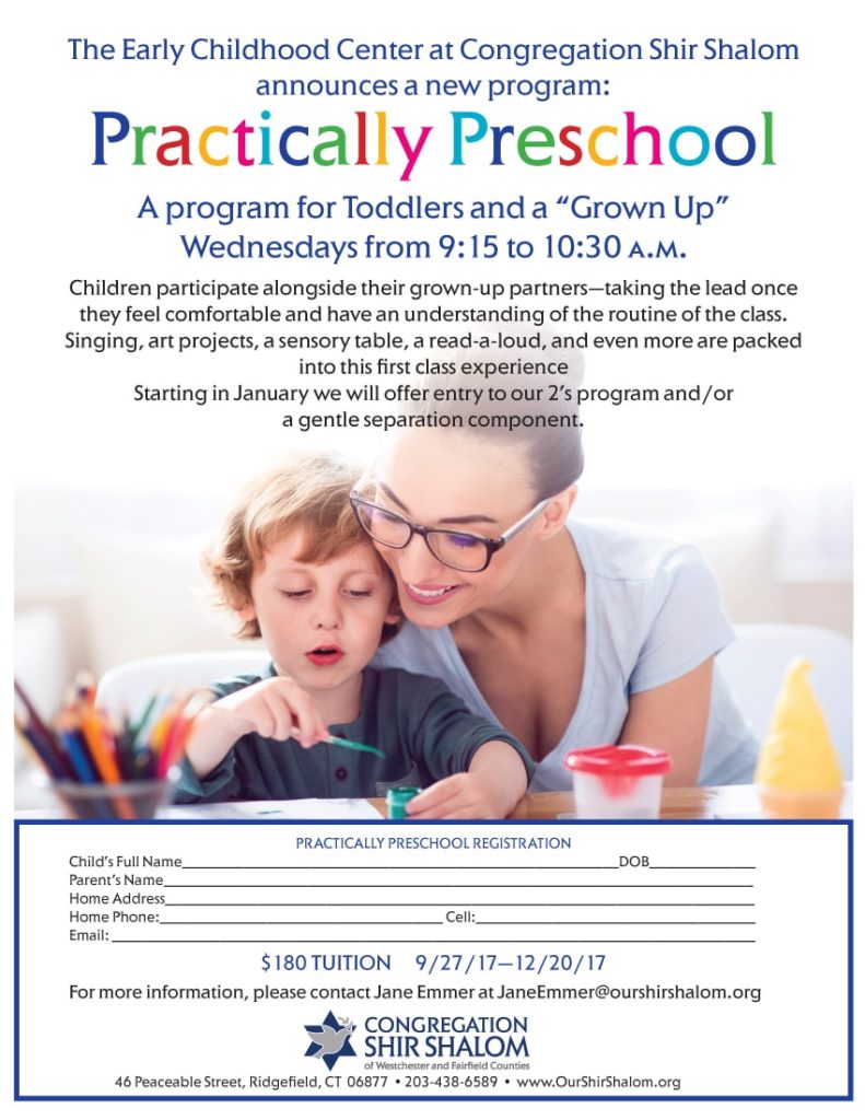 Practically Preschool ad flyer